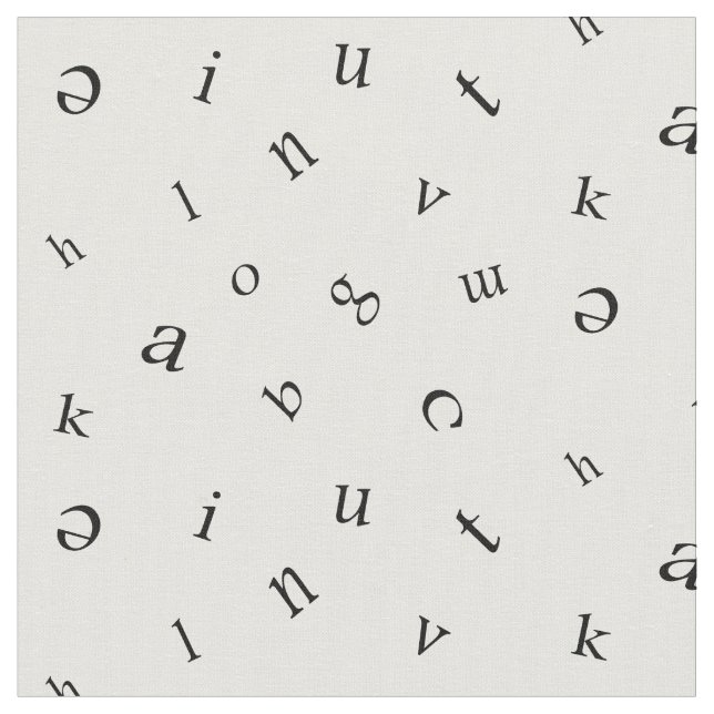 Letters Fabric (Close Up)