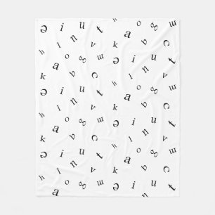 Letters Fleece Blanket
