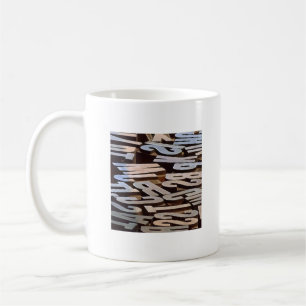 Letters for Typesetting Coffee Mug