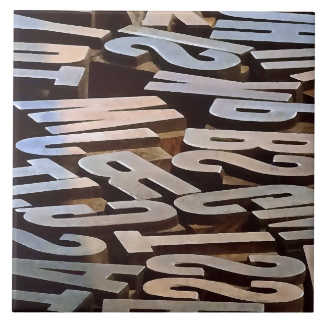 Letters for Typesetting Tile (Front)