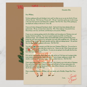 Letters from Santa Blue Eyed Reindeer Holiday Card