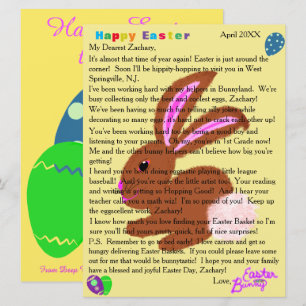 Letters from the Easter Bunny Personalisation Holiday Card