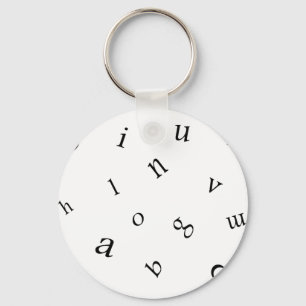 Letters Key Ring
