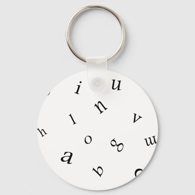 Letters Key Ring (Front)