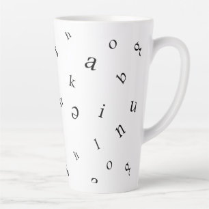 Letters Latte Mug