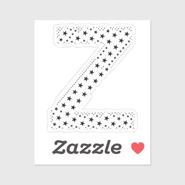 LETTERS MADE OF BLACK STARS (Sheet)