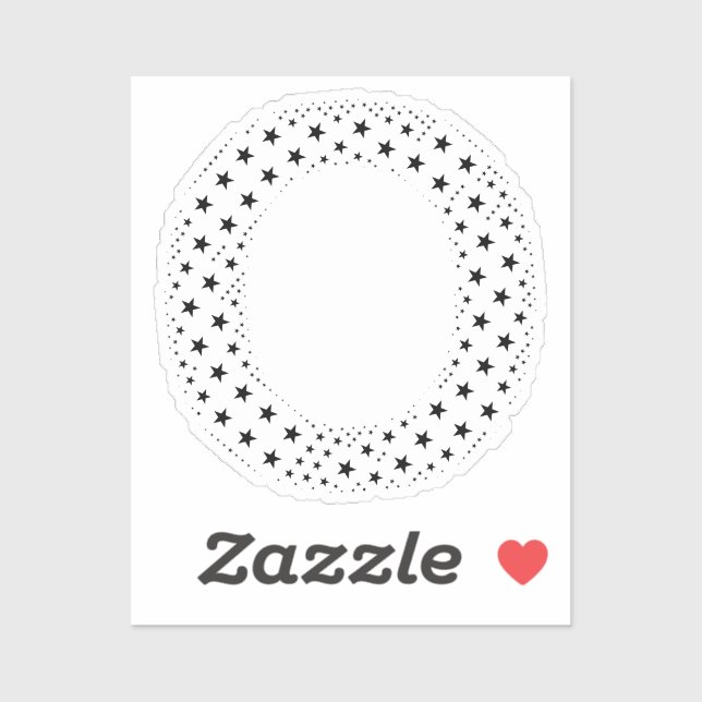 LETTERS MADE OF BLACK STARS (Sheet)