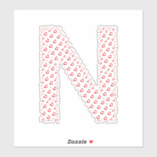 LETTERS MADE UP OF HEARTS