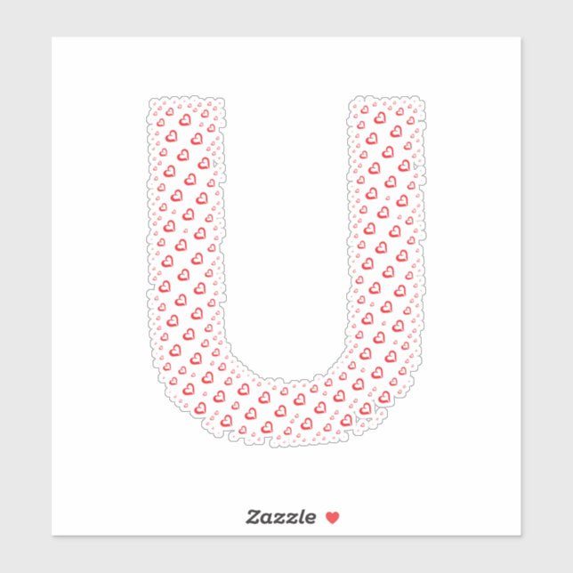 LETTERS MADE UP OF HEARTS (Sheet)