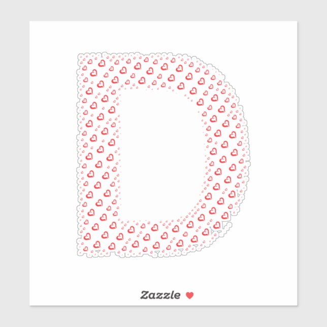 LETTERS MADE UP OF HEARTS (Sheet)