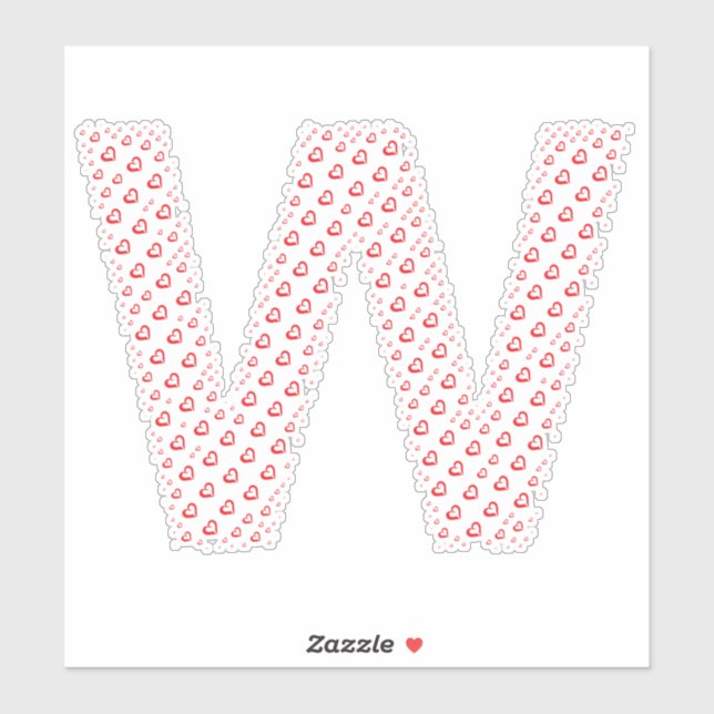 LETTERS MADE UP OF HEARTS (Sheet)