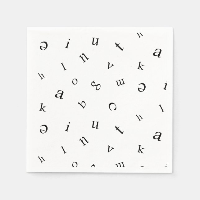 Letters. Napkin (Front)