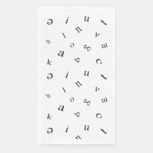 Letters Napkin