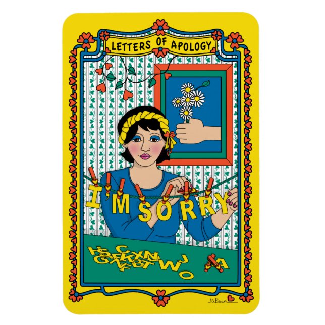 Letters of Apology_B_4x6 Refrigerator Magnet (Vertical)