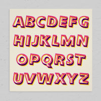 Letters of the Alphabet Retro Cool Literacy