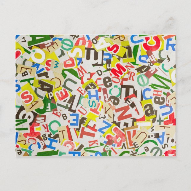 Letters Postcard (Front)