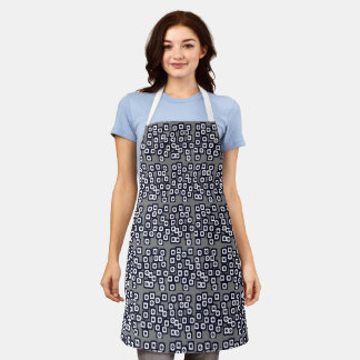 letters print apron