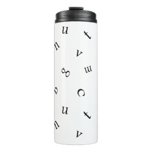 Letters Thermal Tumbler