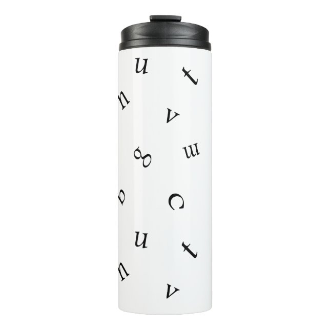 Letters Thermal Tumbler (Front)