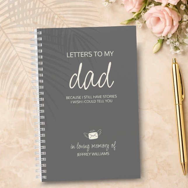 Letters to My Dad Grief Journal in Ash Grey (Creator Uploaded)