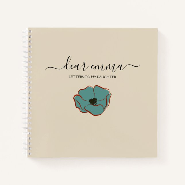 Letters To My Daughter | Cute Pink Keepsake Memory Notebook (Front)