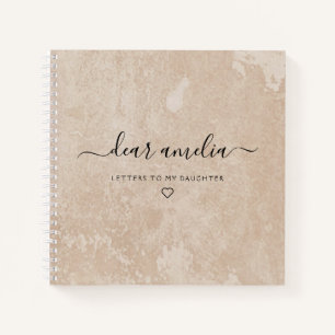 Letters to My Daughter Keepsake Memory Notebook
