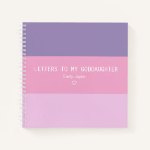 Letters to My Goddaughter Keepsake Journal