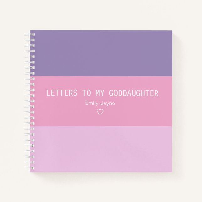 Letters to My Goddaughter Keepsake Journal (Front)