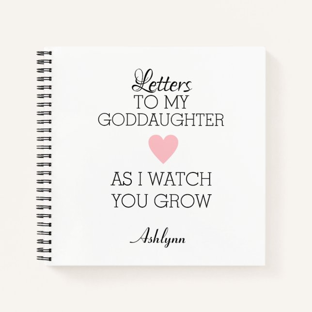 Letters to my Goddaughter Notebook (Front)