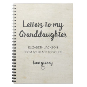 Letters to My Granddaughter Keepsake Journal