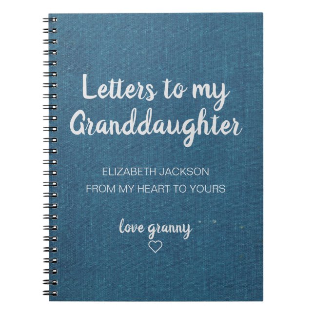 Letters to My Granddaughter Keepsake Journal (Front)