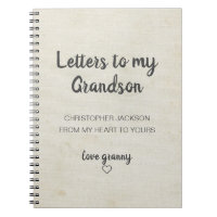 Letters to My Grandson Keepsake Journal