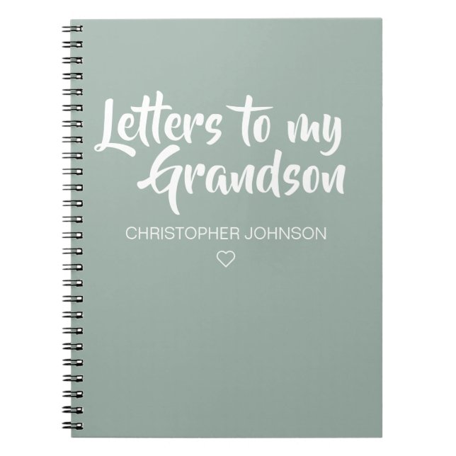 Letters to My Grandson Keepsake Journal (Front)