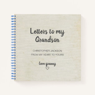 Letters to My Grandson Keepsake Journal