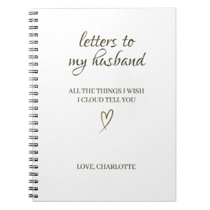 Letters to My Husband – Personalized Letter Notebook