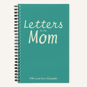 Letters to My Mum From Name Blue Grief Journal