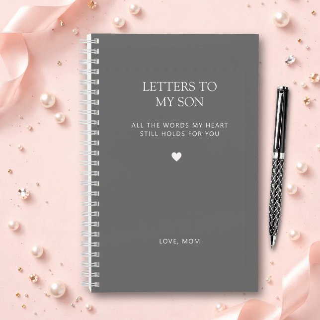 Letters to My Son Grief Journal in Ash Grey (Creator Uploaded)