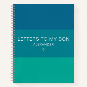 Letters to My Son Keepsake Journal