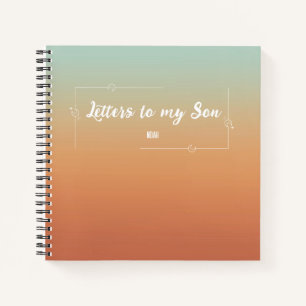 Letters To My Son Keepsake Vintage Memory Journal