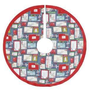 Letters to Santa Christmas Brushed Polyester Tree Skirt