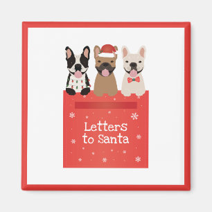 Letters To Santa French Bulldogs Magnet