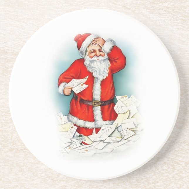 Letters To Santa Holiday Coaster (Front)