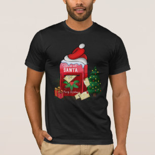 Letters To Santa Mailbox T-Shirt