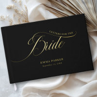Letters to the Bride, Black, Gold-