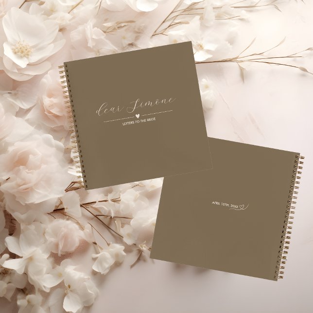 Letters to the Bride Guest Book | Dark Neutral (Creator Uploaded)