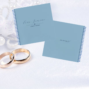 Letters to the Bride Guest Notebook Light Blue