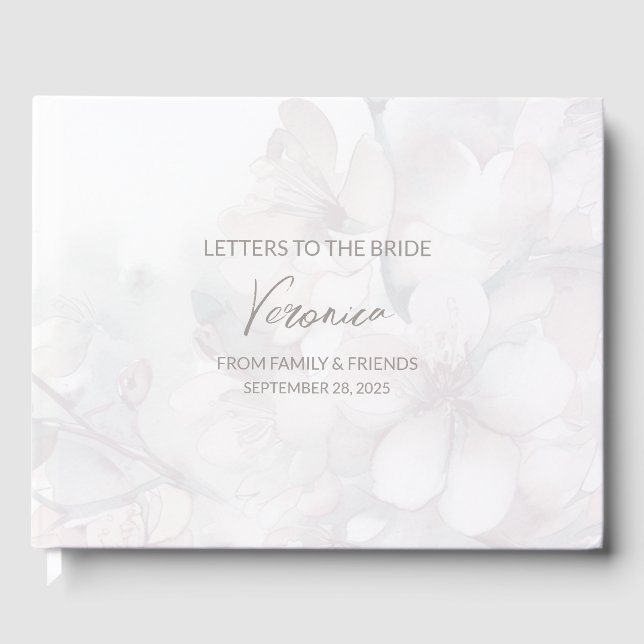 Letters to the Bride Keepsake Notebook Guest Book (Front)