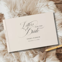 Letters to the Bride, Modern, Elegant, Beige
