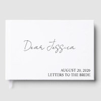 Letters to the bride scrapbook personalised, hen d