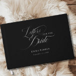 Letters to the Bride, Silver-Black Guest Book<br><div class="desc">Letters to the Bride" Silver Foil Guest Book - Elegant Bridal Shower Keepsake Product Description: Create a timeless keepsake for the bride-to-be with this elegant "Letters to the Bride" guest book. Perfect for bridal showers, this customisable book invites guests to share their heartfelt wishes, advice, and special memories. Featuring a...</div>